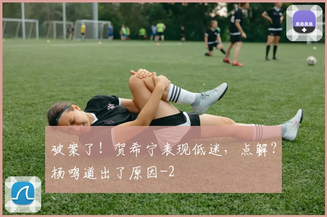 破案了!贺希宁表现低迷,点解?杨鸣道出了原因